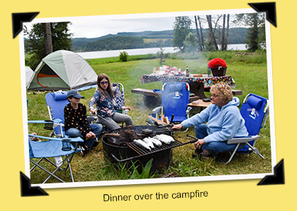 Dinner over the fire